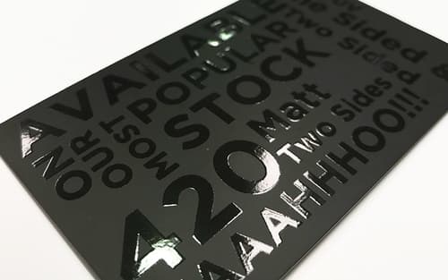 Spot UV varnish finish and specialty screen printing process